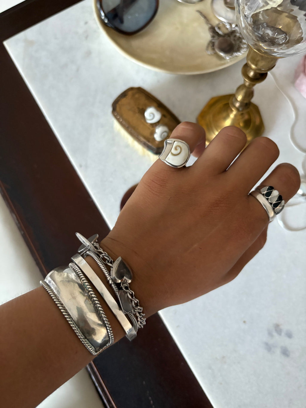Shiva shell ring