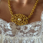 Leslie block necklace