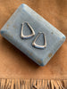Sterling triangle hoops
