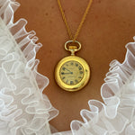 Clock pendant necklace