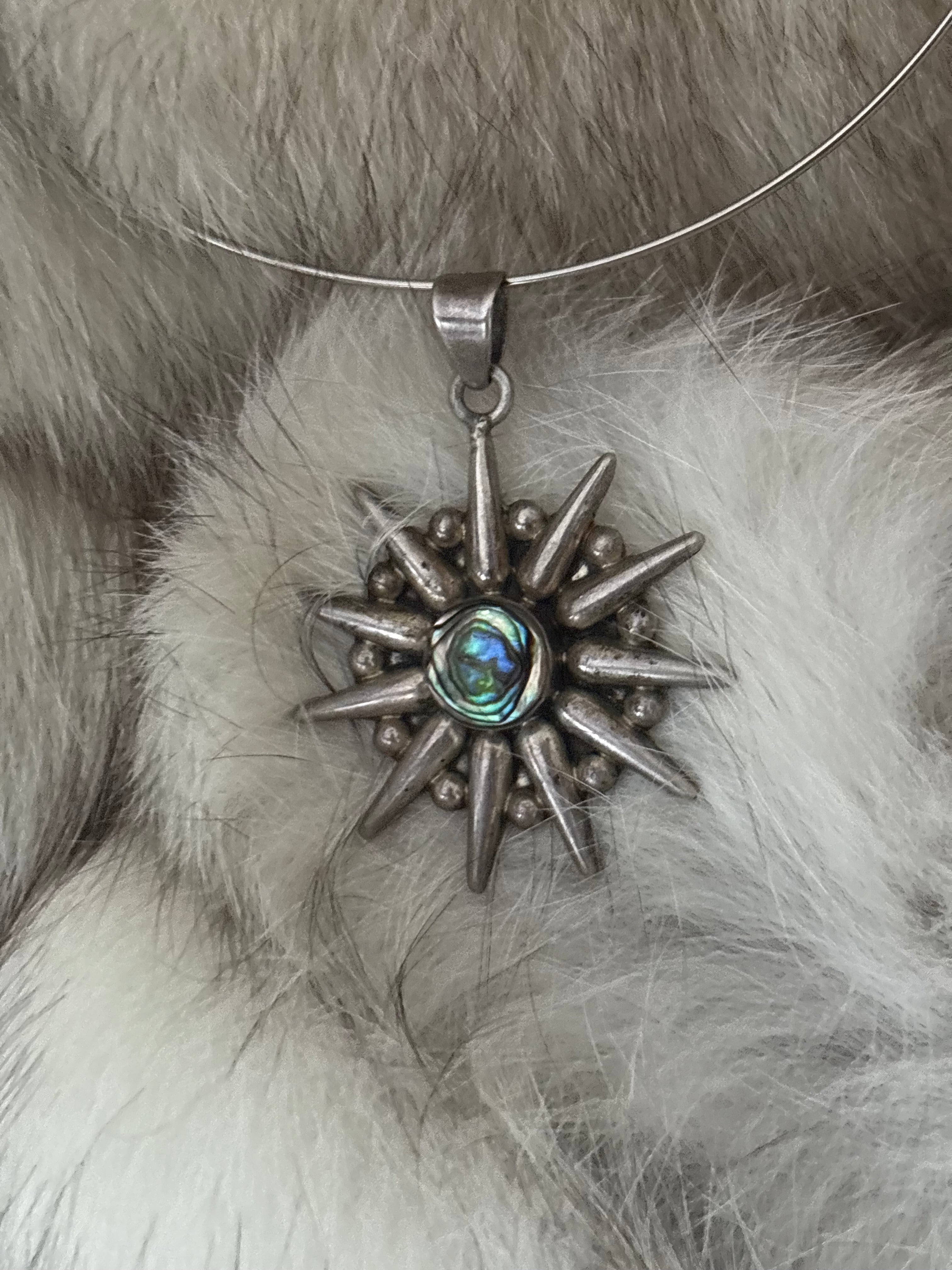 Abalone pendant necklace