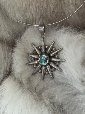 Abalone pendant necklace