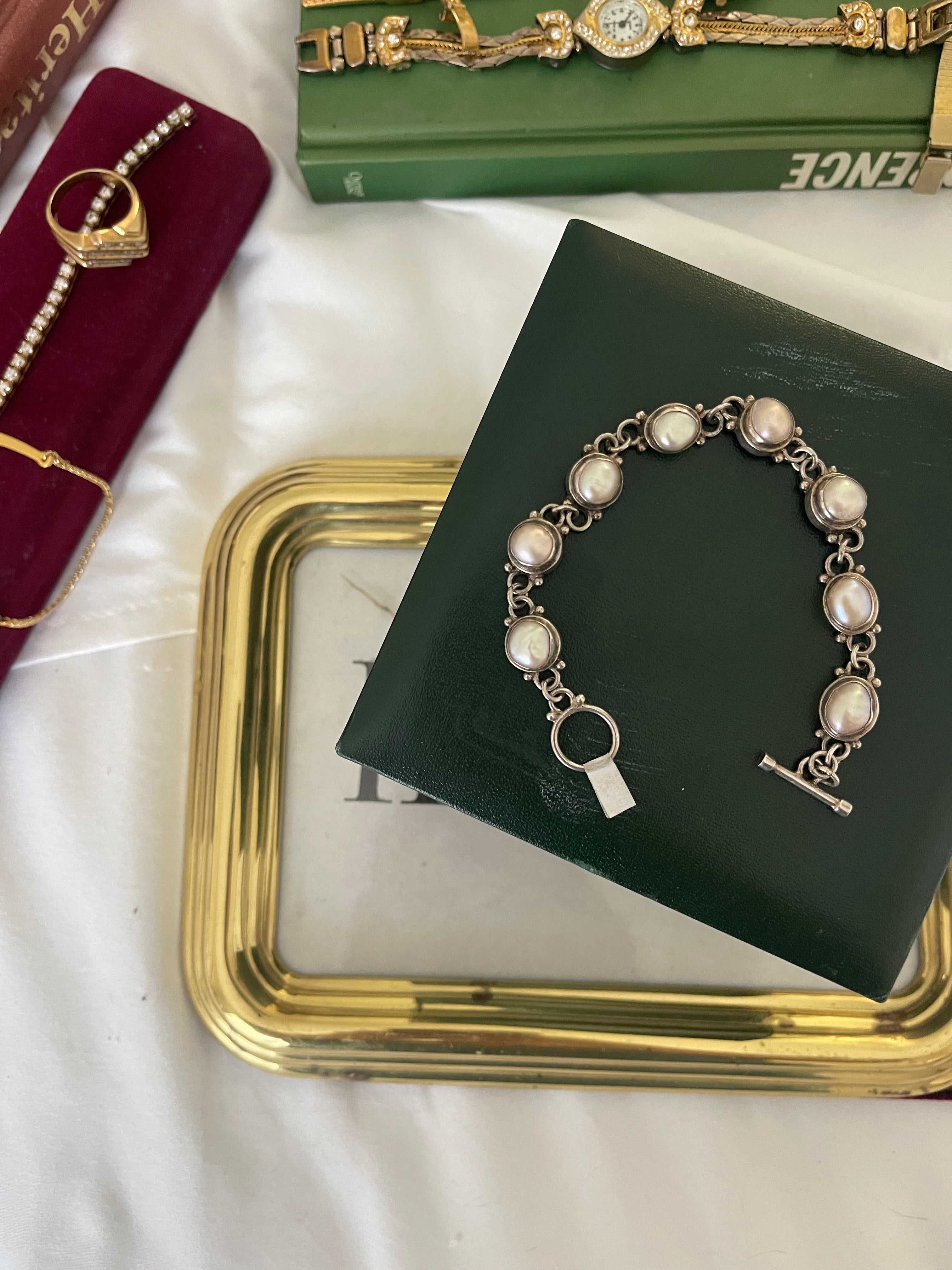 925 mother of pearl bracelet