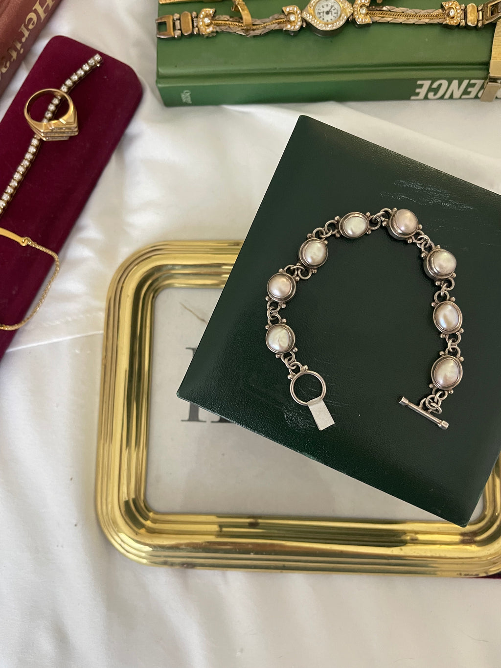 925 mother of pearl bracelet