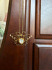 Butterfly clock necklace