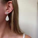 Floral post earrings