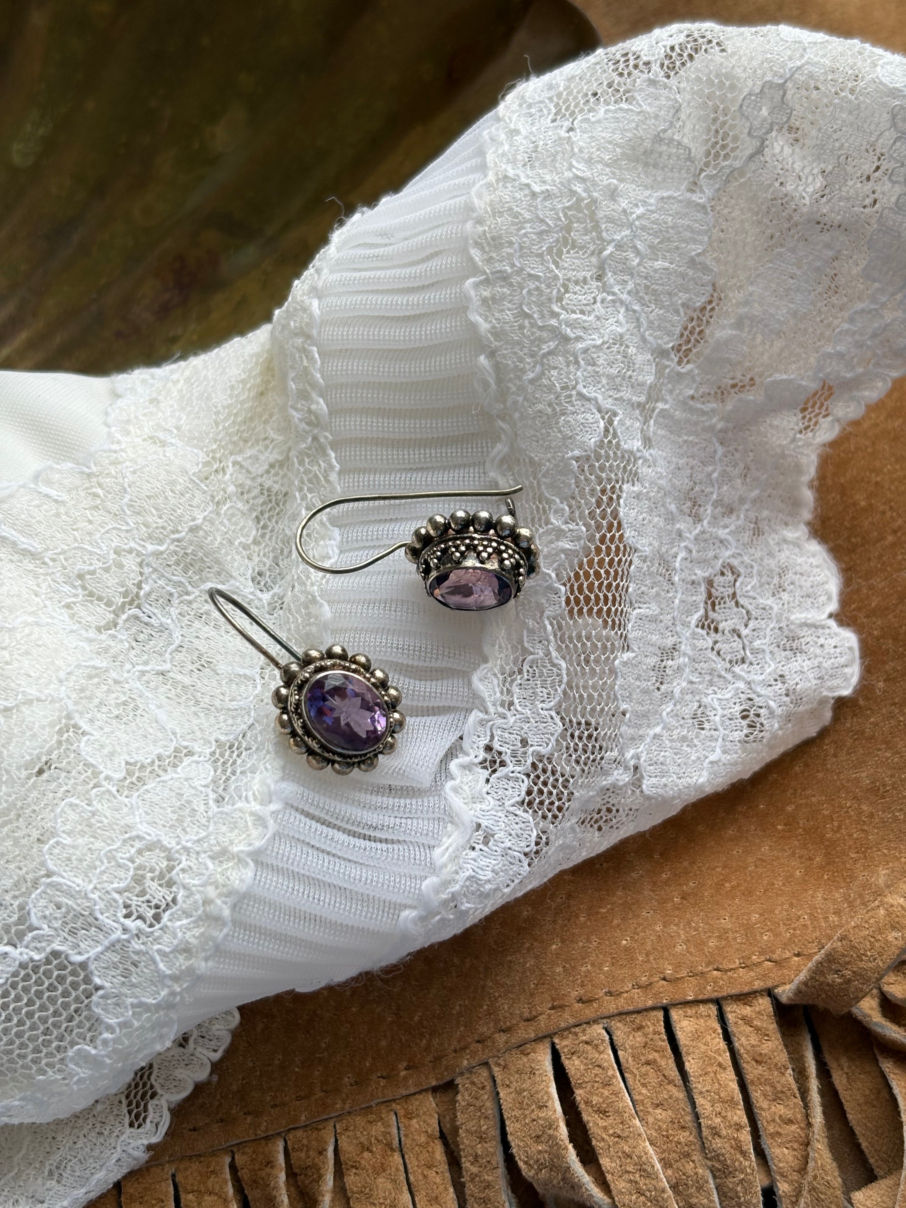 Amethyst earrings