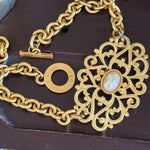 Leslie block necklace