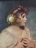 Vintage costume pearl earrings