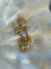 Gold 80s earrings
