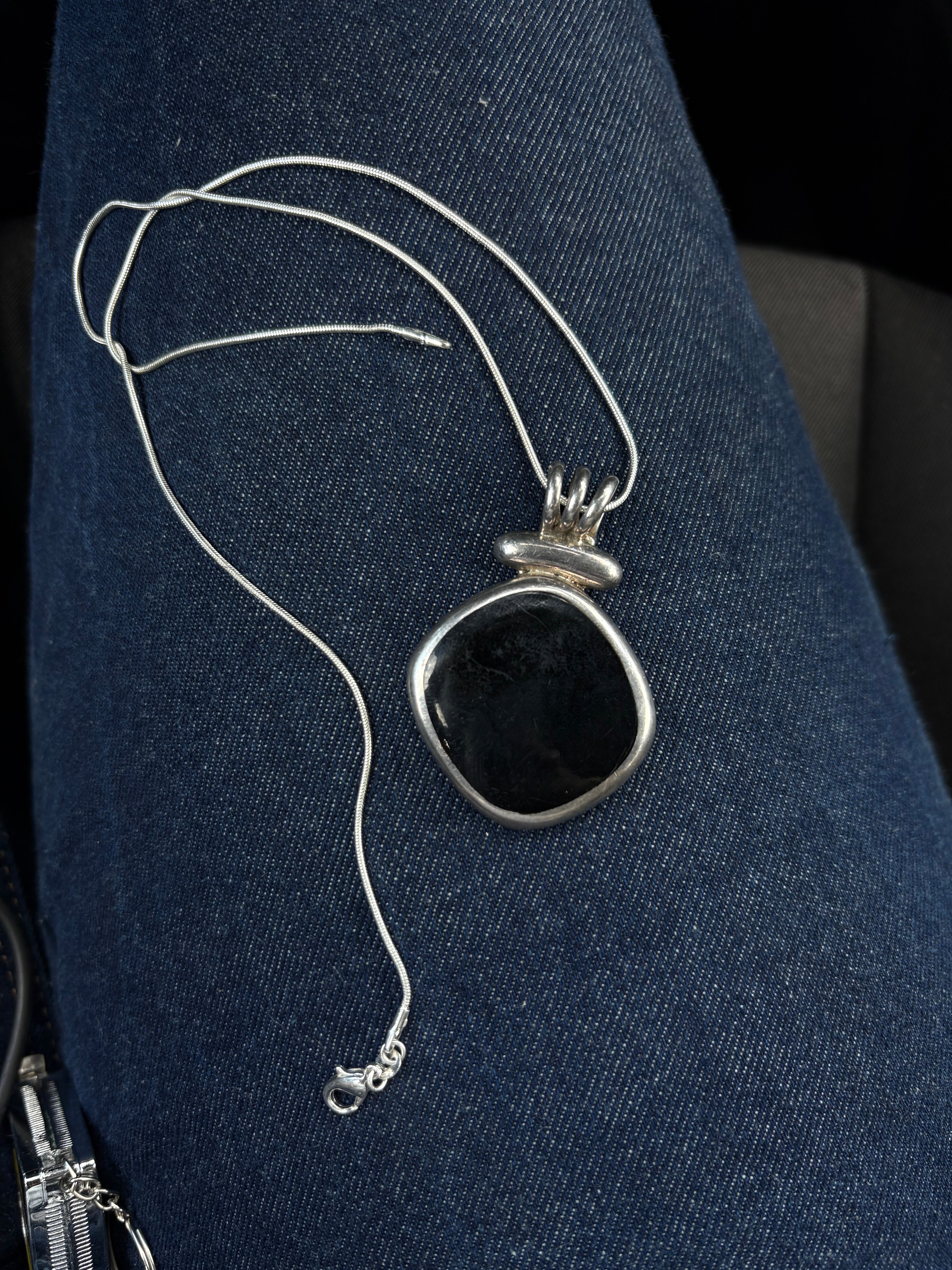 Black onyx necklace