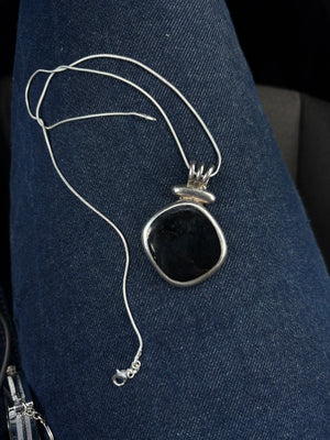 Black onyx necklace