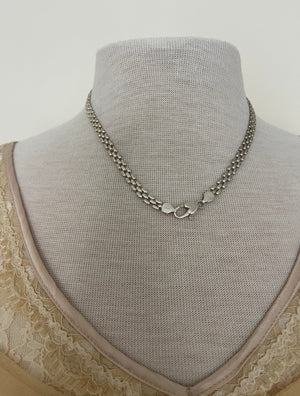 Sterling heart clasp necklace