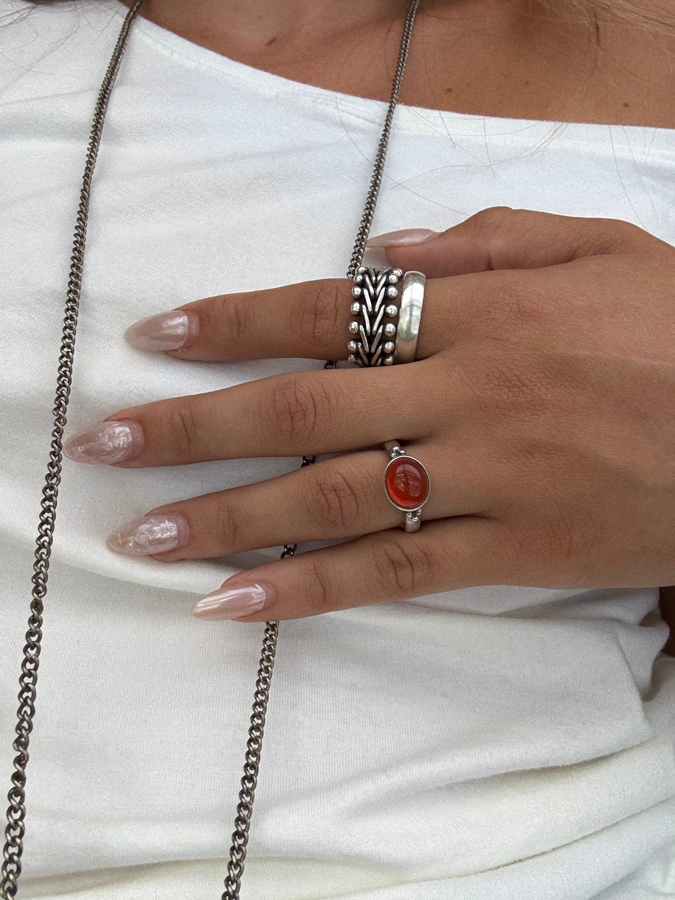 Orange carnelian