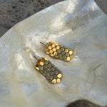 Gold 80s earrings