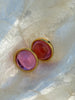 Gold 80s earrings