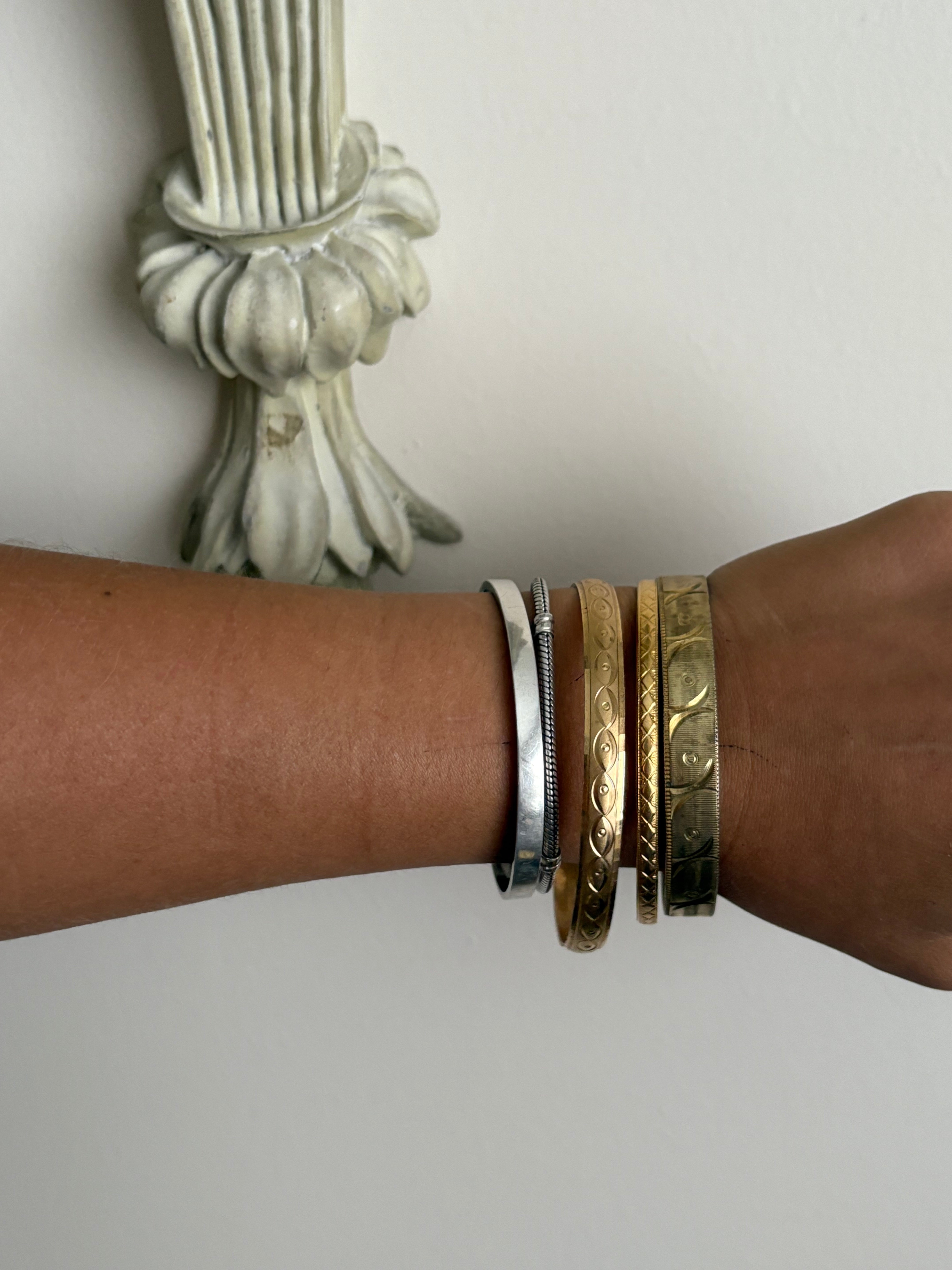 Gold bangle set