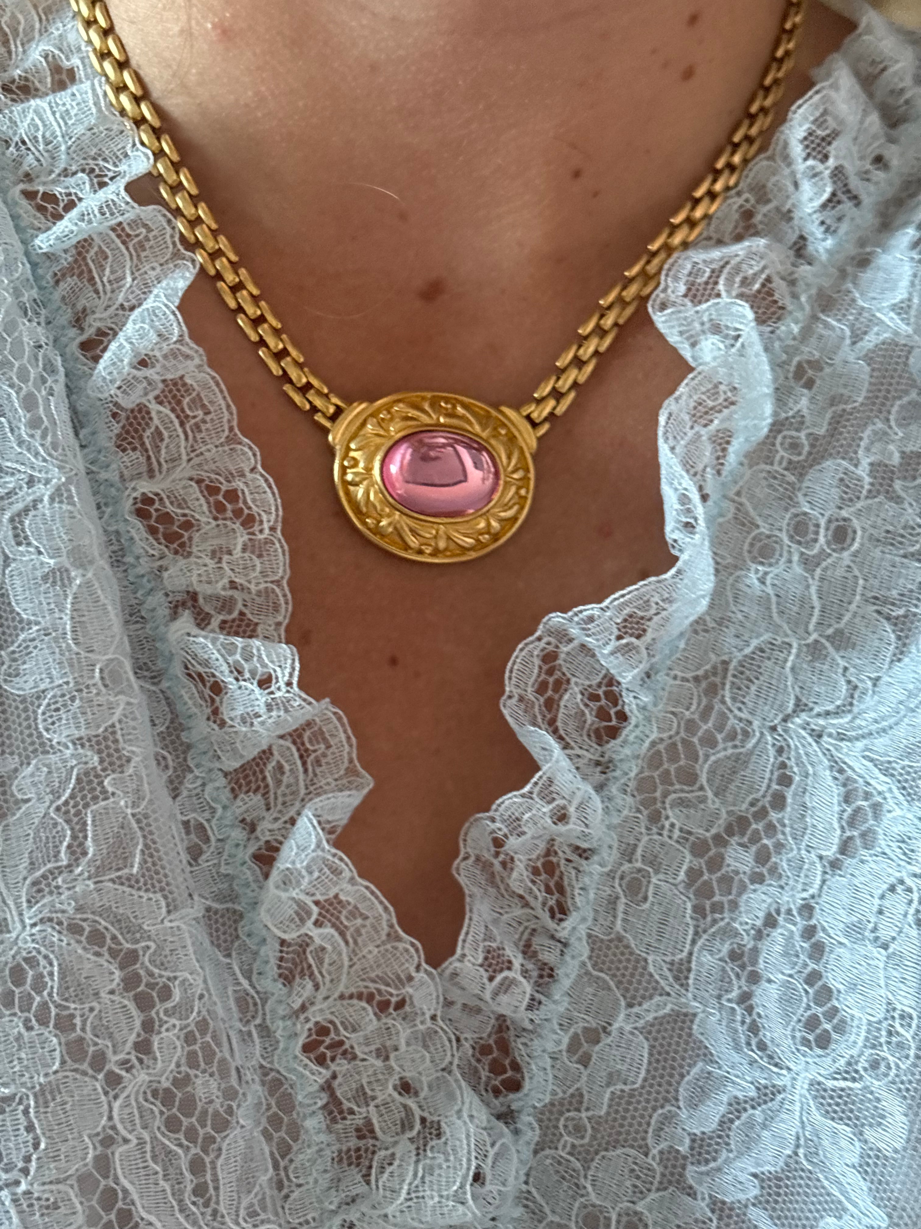 Pink cabochon