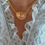 Pink cabochon