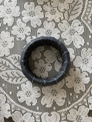 Denim chunky bangle