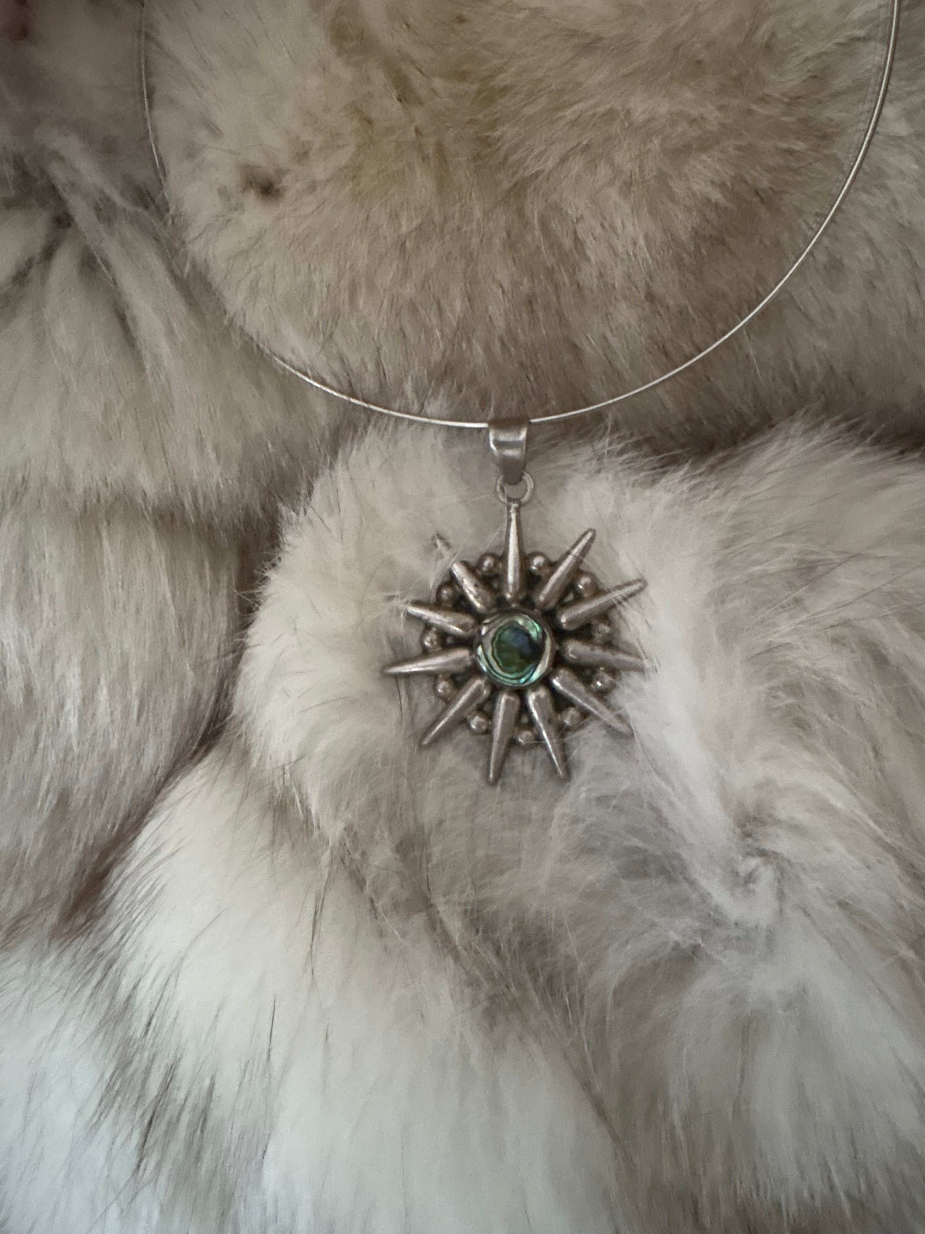 Abalone pendant necklace