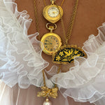 Clock pendant necklace