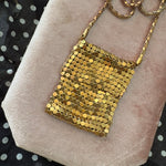 Mesh purse necklace