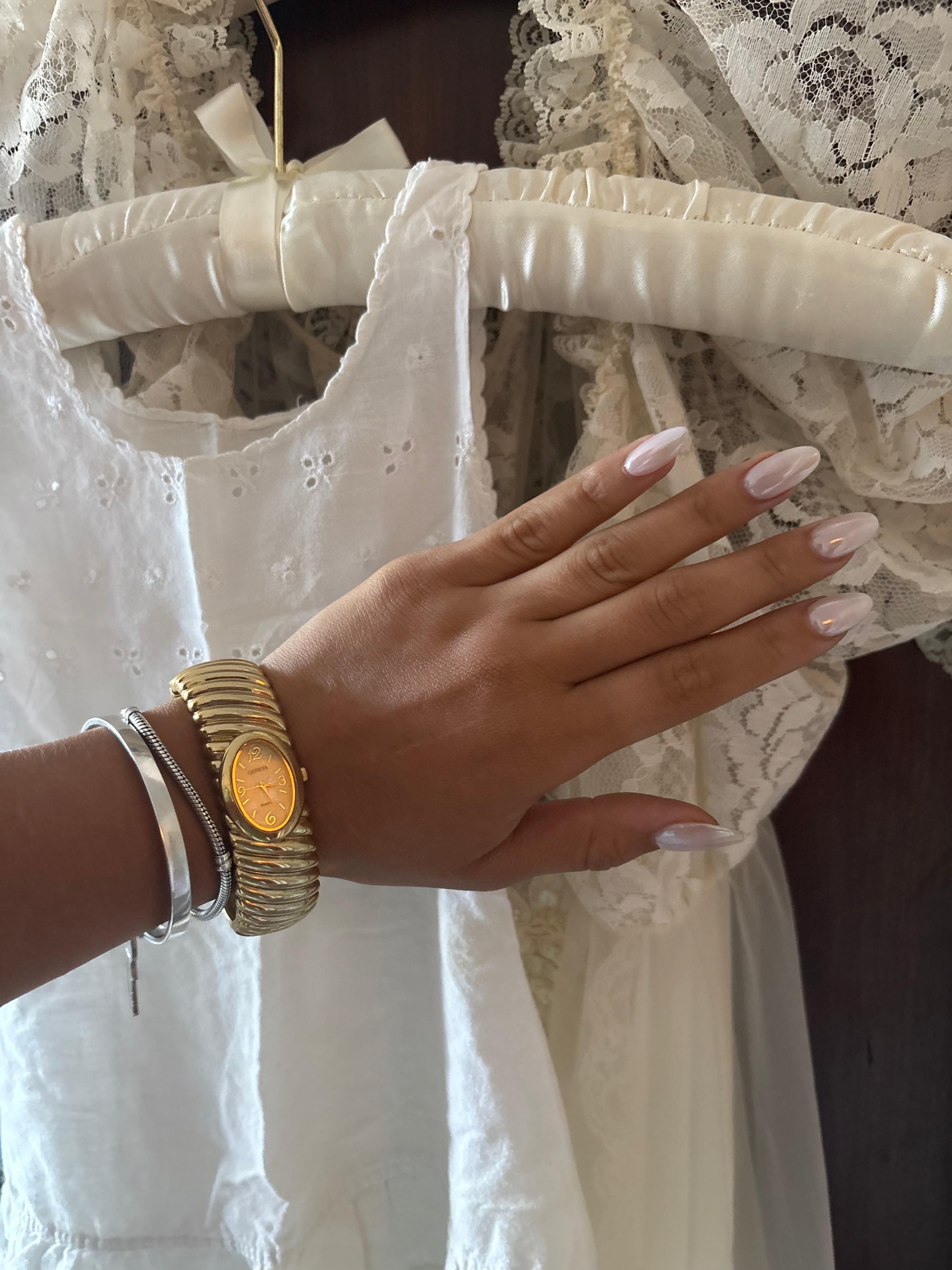 Geneva gold watch cuff