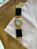 Black cord watch