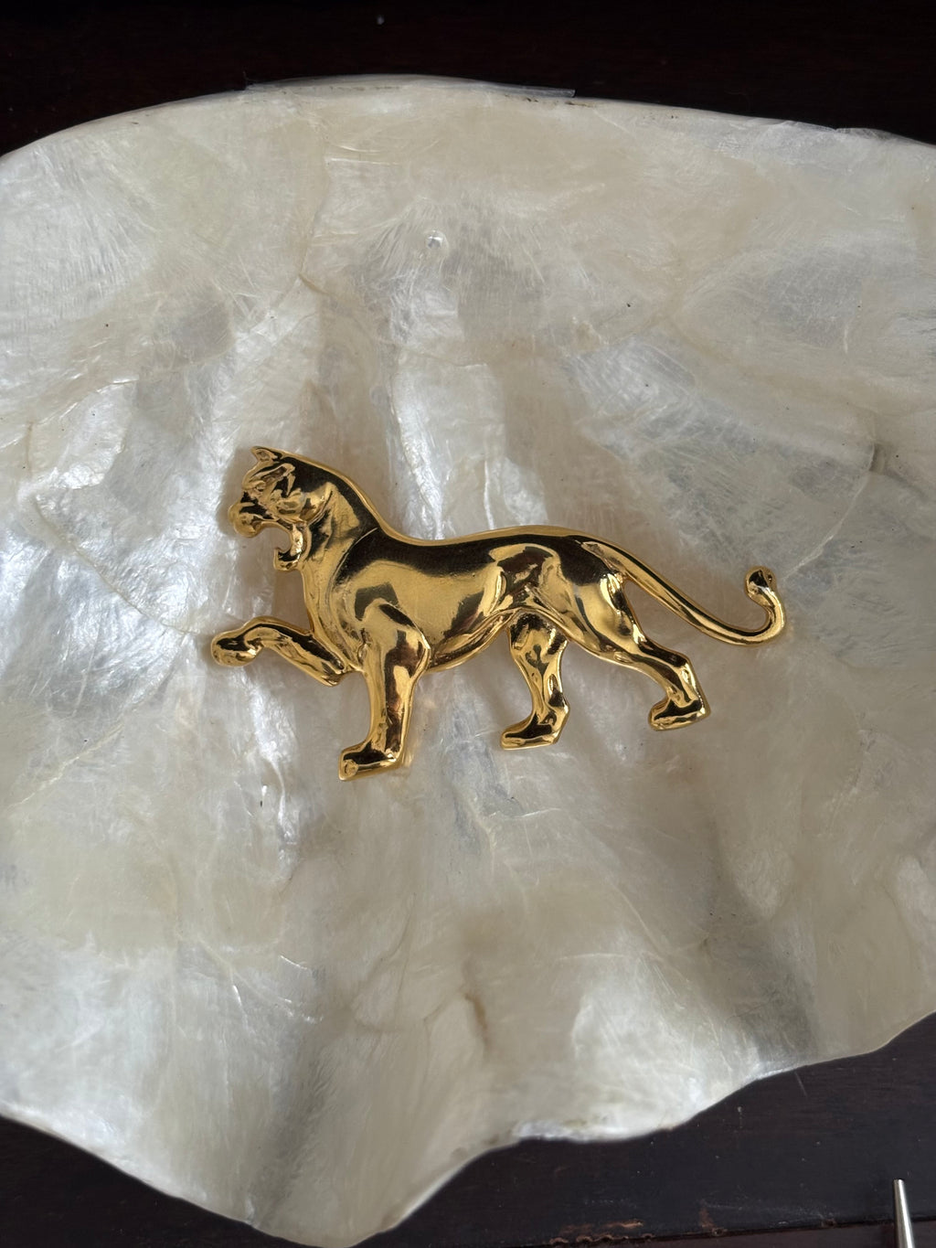 Puma brooch