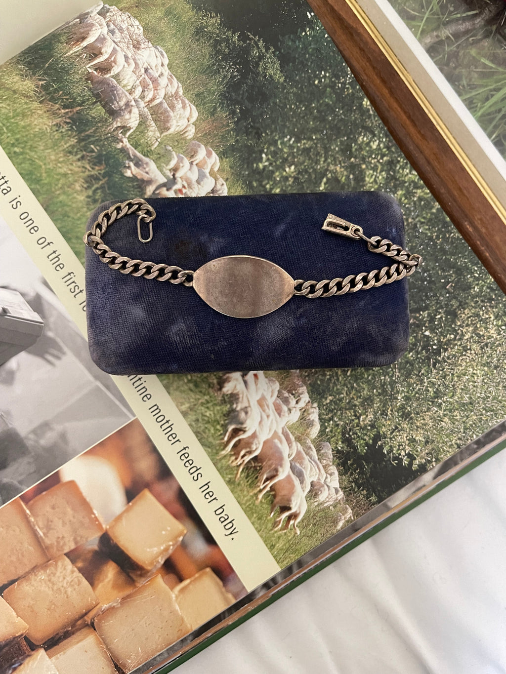 925 1940s id bracelet