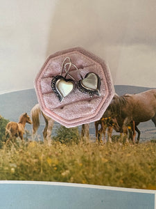 Mother of Pearl heart earrings