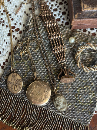 Gold filled B Locket