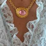 Pink cabochon
