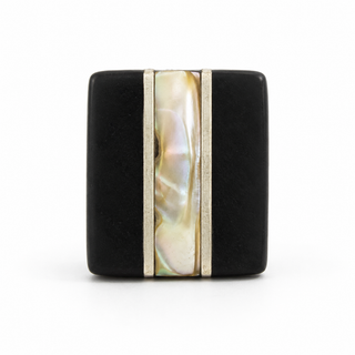 Colombian Tagua & Mother of Pearl Ring