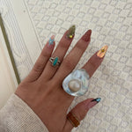 925 Turquoise Ring Bell ring