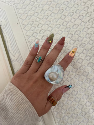 925 Turquoise Ring Bell ring