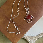925 carnelian necklace