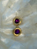 Gold 80s earrings