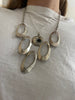 Sterling circled statement necklace