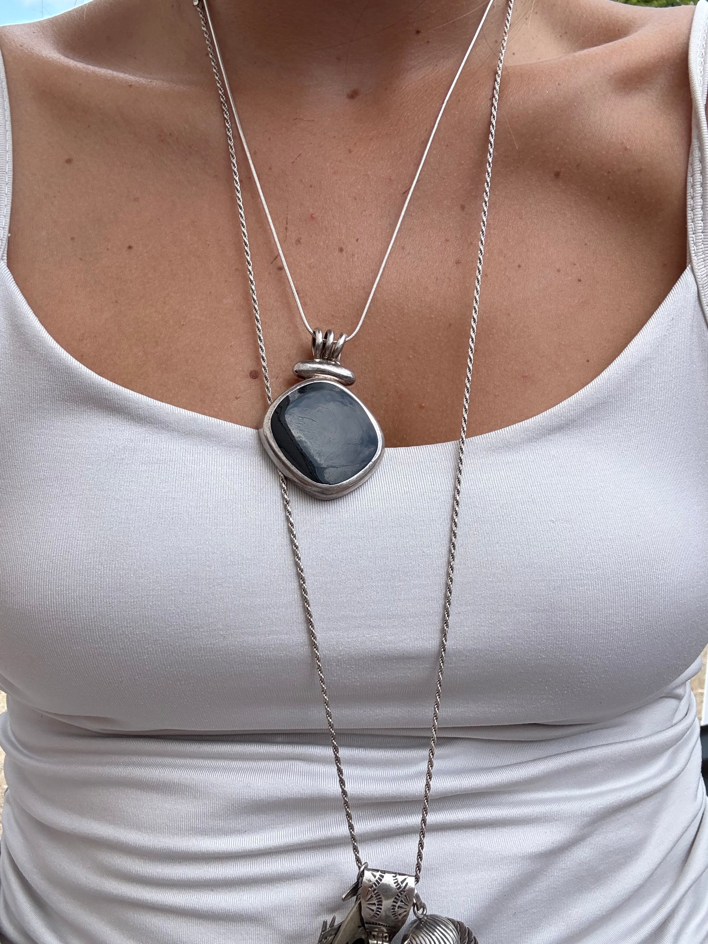 Black onyx necklace