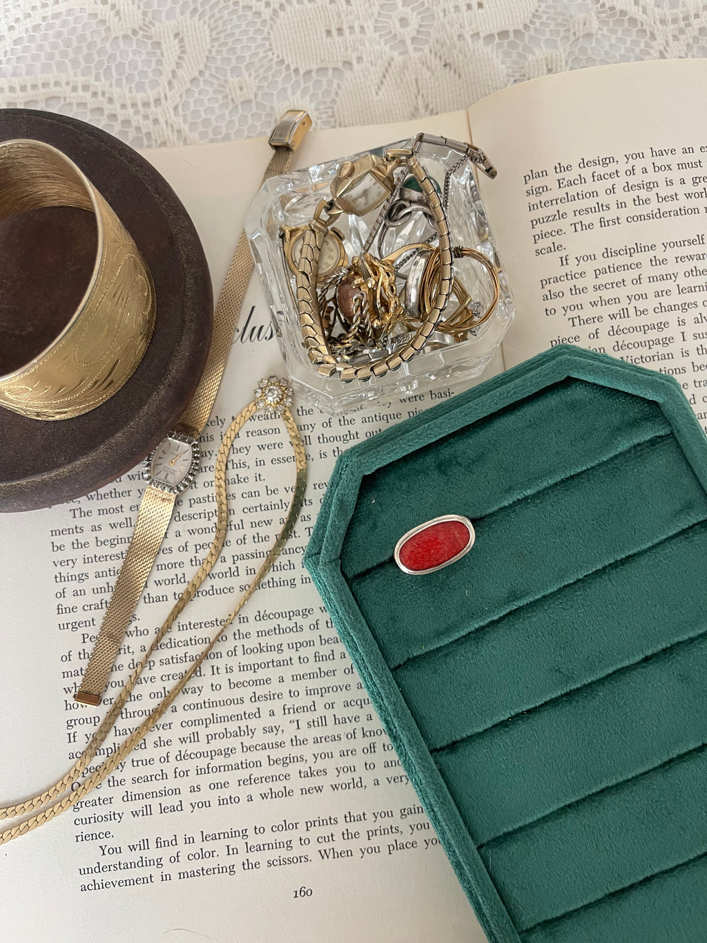 Coral 925 ring