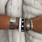 Polka dot lucite bangle