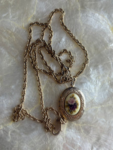 1928 gold tone locket