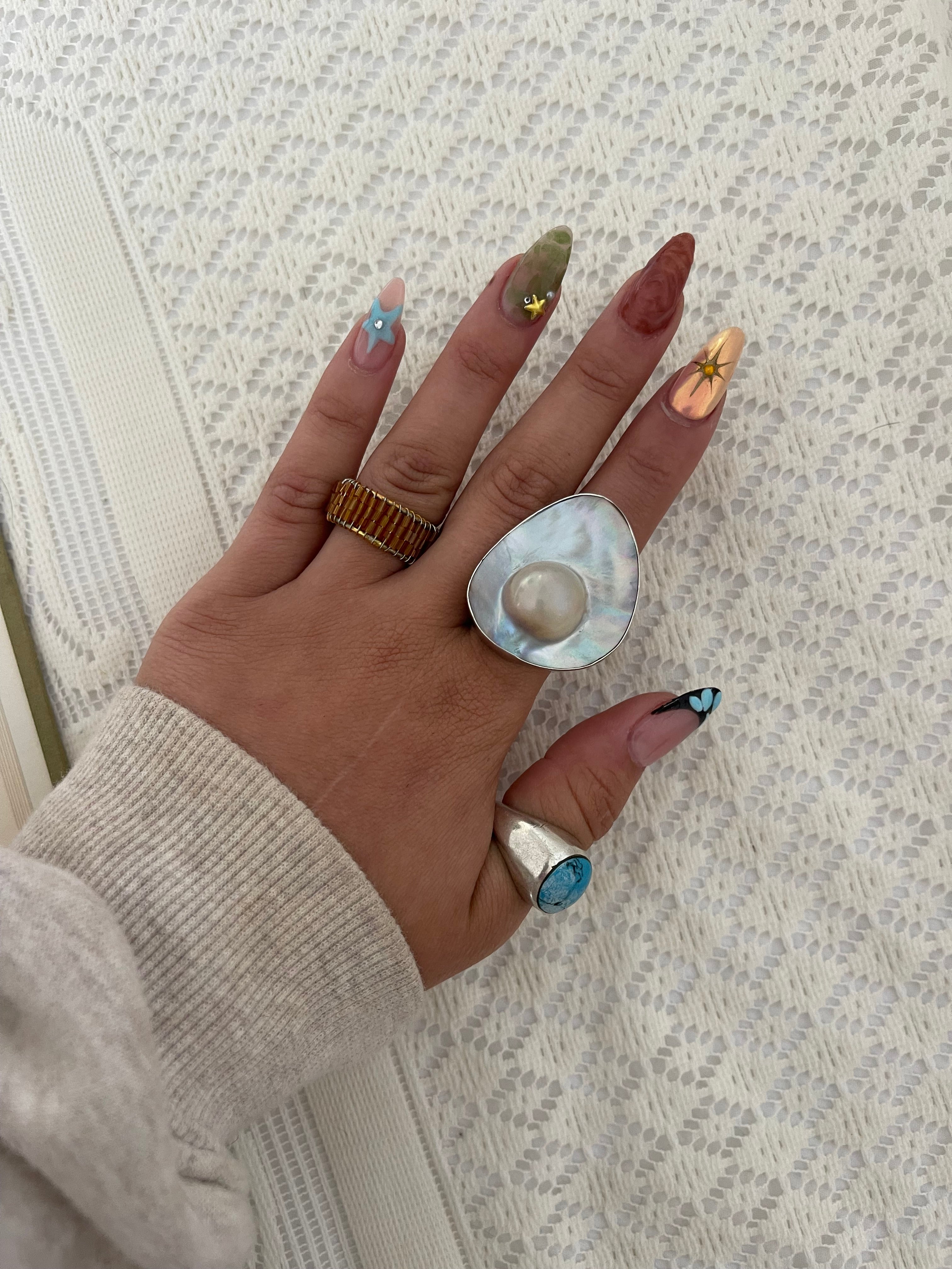 Mexican turquoise sterling silver