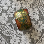 Brass floral bangle