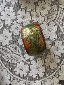 Brass floral bangle