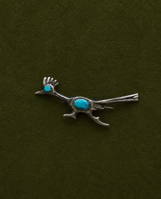 925 Roadrunner brooch