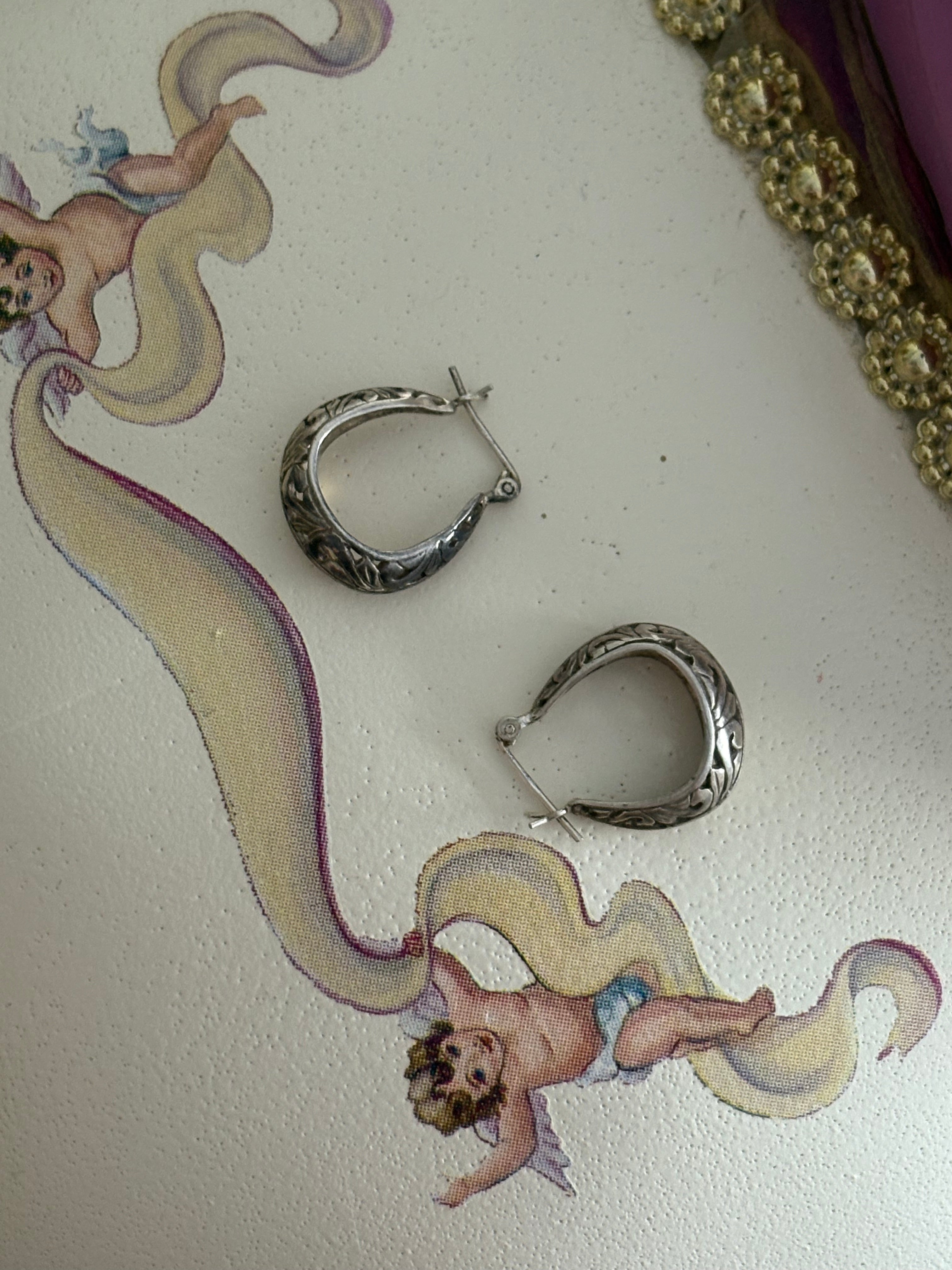Sterling baby hoops