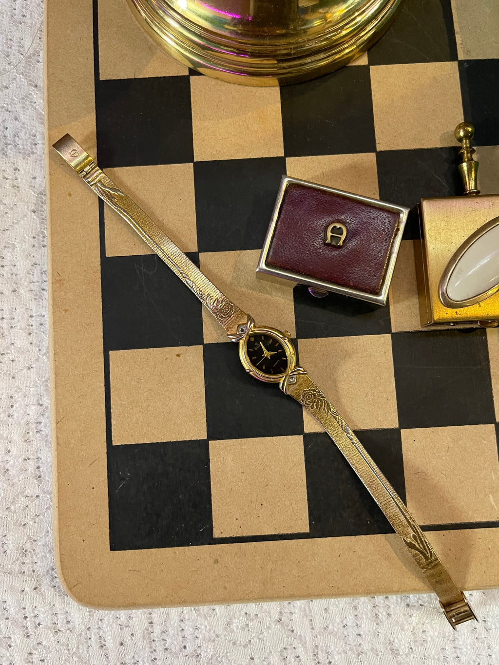 Black dial watch